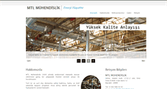 Desktop Screenshot of mtlmuhendislik.com